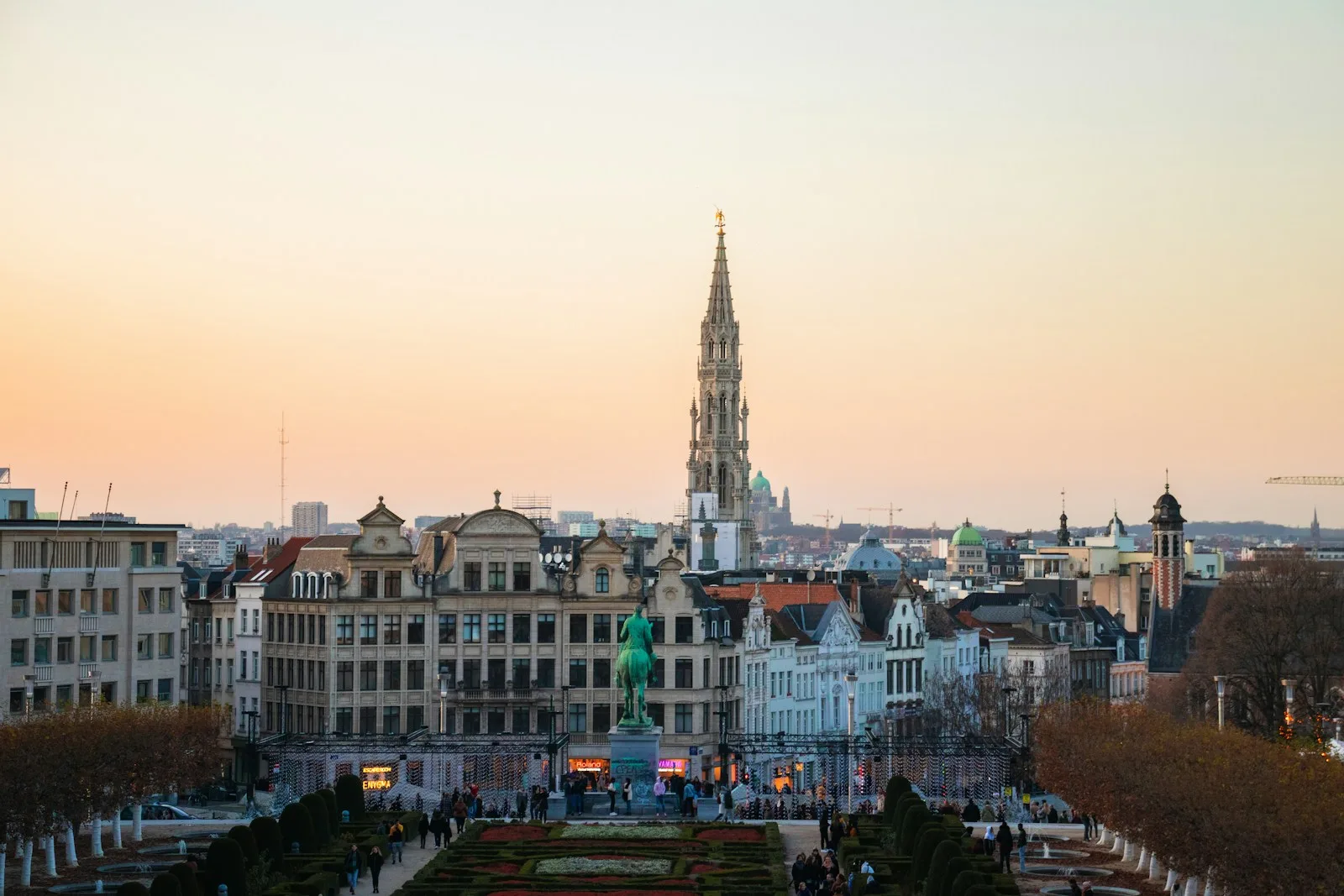Vue sur Bruxelles depuis le Mont des Arts