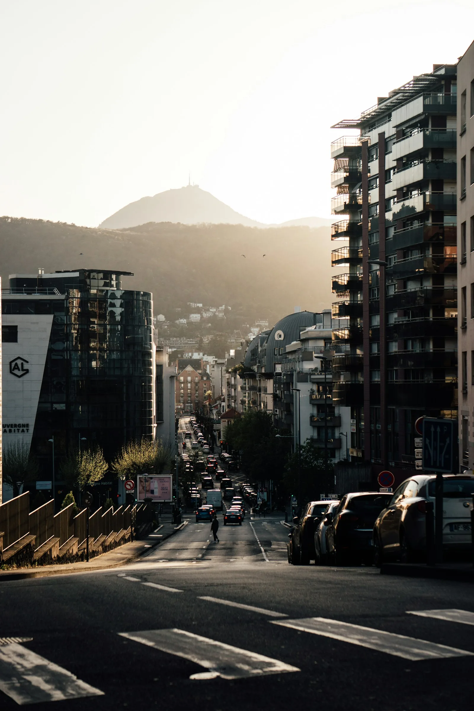 Vue sur le Puy de Dôme depuis Clermont-Ferrand