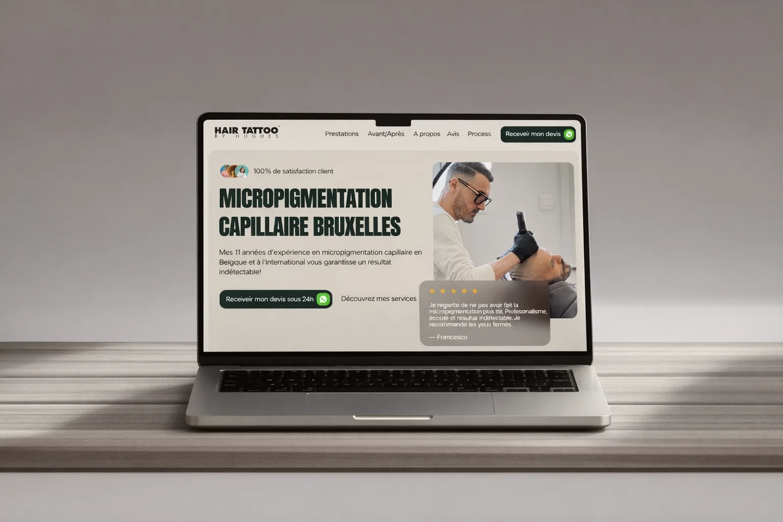 Réalisation Hair Tattoo