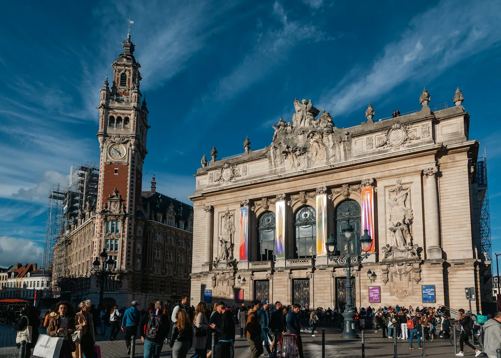 Opéra de Lille et beffroi de la Chambre de Commerce