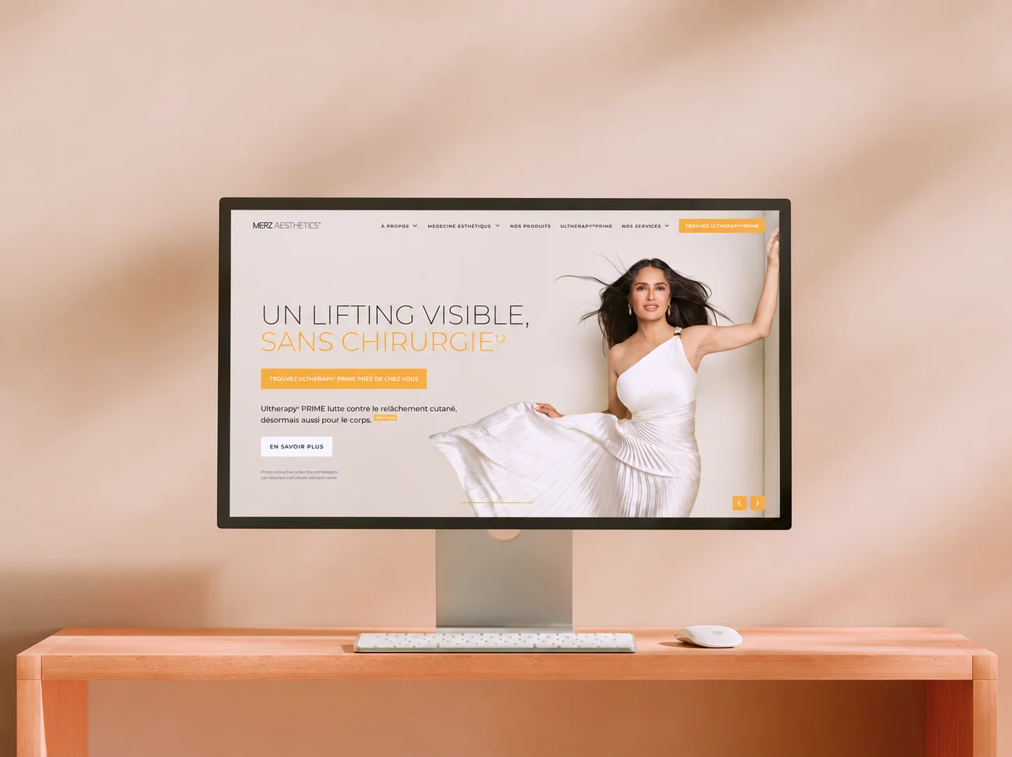 Capture landing page Ultherapy Prime Merz Aesthetics